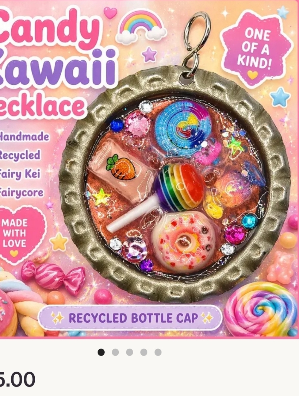 Candy Extreme Fairycore Handmade Pendant